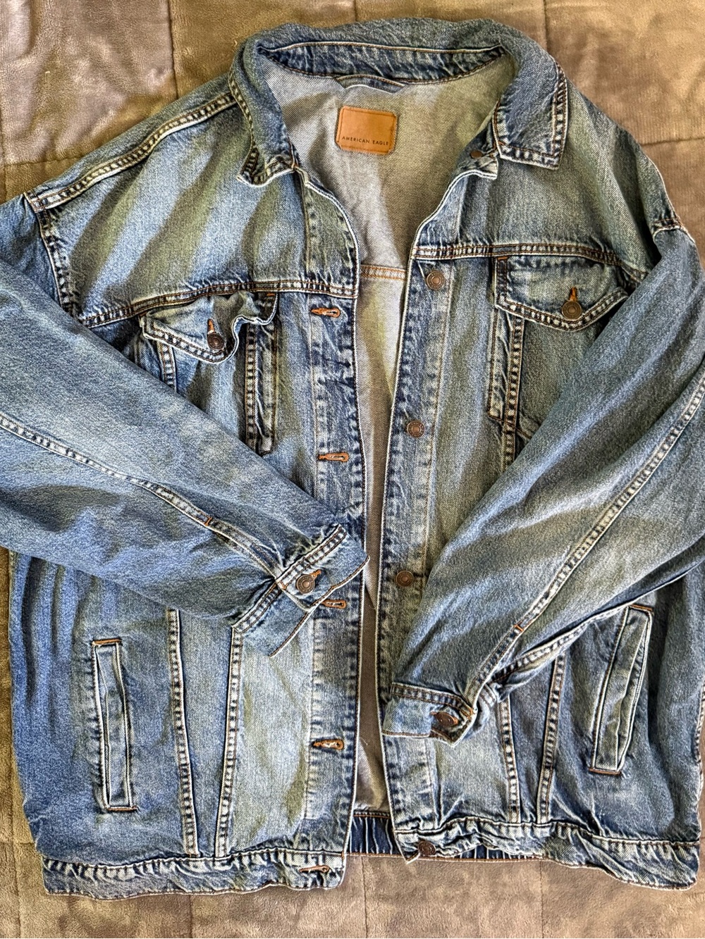 American Eagle Outfitters Light Blue Denim Jacket
